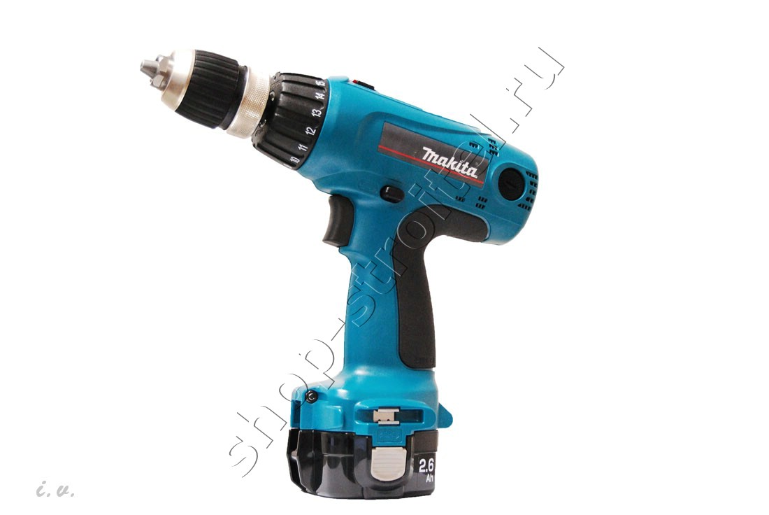 Увеличенная фотография Аккумуляторная дрель шуруповерт Makita 6317 DWDE